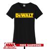 DEWALT BLACK LADIES T-SHIRT Tool Garage Parts Car Construction Tools Drill Shirt Unisex T-Shirt