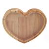 Heart Shaped Storage Box Transparent Acrylic Panel Wooden Display Case for Jewelry Coin Saving 20x18