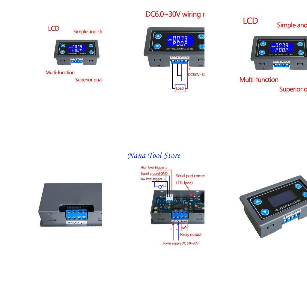 

31GJ XY-WJ01 Delay Module With Digital LED Dual Display Cycle Timing Circuit Sw Other