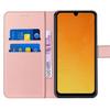 Coque de protection - BOOLING - Samsung Galaxy A26 5G - Cuir PU Rose - 2 Verres Trempés - Antichoc