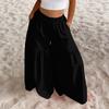 Women High Waist Wide Leg Pants Loose Fit Lightweight Flowy Palazzo Trousers Casual Solid Color Long Pants for Daily Wear