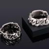 Bracelet Homme en Acier Inoxydable Brossé Poli 26MM de Large Maillons Chaîne Maille Forçat Bracelets pour Hommes Gravure Accessoires Bijoux Masculins