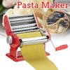 Rozsdamentes vörös tésztakészítő acél tésztagép lasagne spagetti tagliatelle ravioli gombóc készítő gép két vágóval