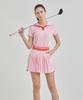 CHUCUCHU Paper Slit Pleated Skirt (Light Pink) Cbfss-Sk003W