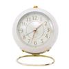 ABS Round Alarm Clock 3.54x4.33in Quartz Alarm Clock Cute Tabletop Clock  For Bedroom