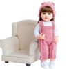 Brown eyes Reborn Baby Dolls Girl 55 cm Full Silicone Vinyl Can Bath Betty Dolls Bebe Toys KEIUMI Fashion Birthday XMAS Gifts