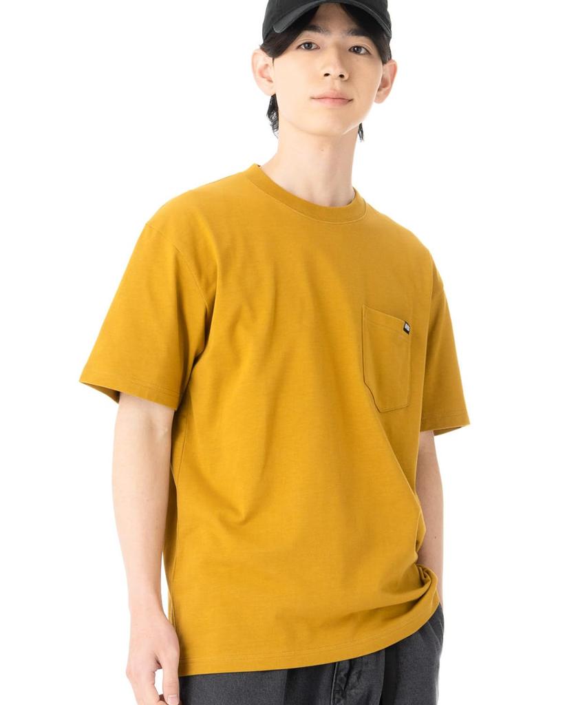 NEW ERA Short Sleeve Pocket T Shirt Brushed Bronze S Cotton Pocket Tee Mini Brand Logo S/S