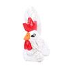 White Rooster Statue Enchanting Posture Table Art Sculpture Funny Lying Down Rooster Figurine Decoration Animal Table