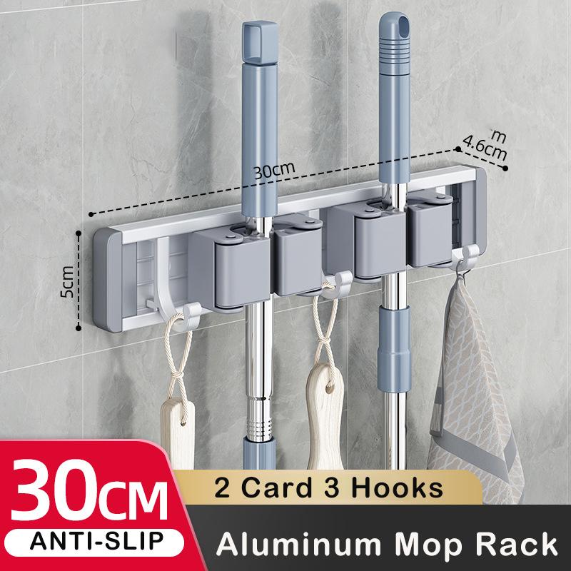 

Держатель для швабры, крючки, инструменты для ванной комнаты, стеллаж для хранения, практичный зажим, органайзеры с крючками, компактные слоты для вешалок, держатель для швабры