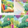 2D flat printing 2pcs Curtain Colorful Balloons Book Butterflies Nature Digital Printed Polyester Drapes Festive Wall Decor Use