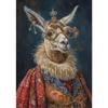 Premium Funny Pet Portrait Posters Horse Giraffe Stag Cat Prints Canvas Printing Vintage Animal Wall Art Picture for Home Decor