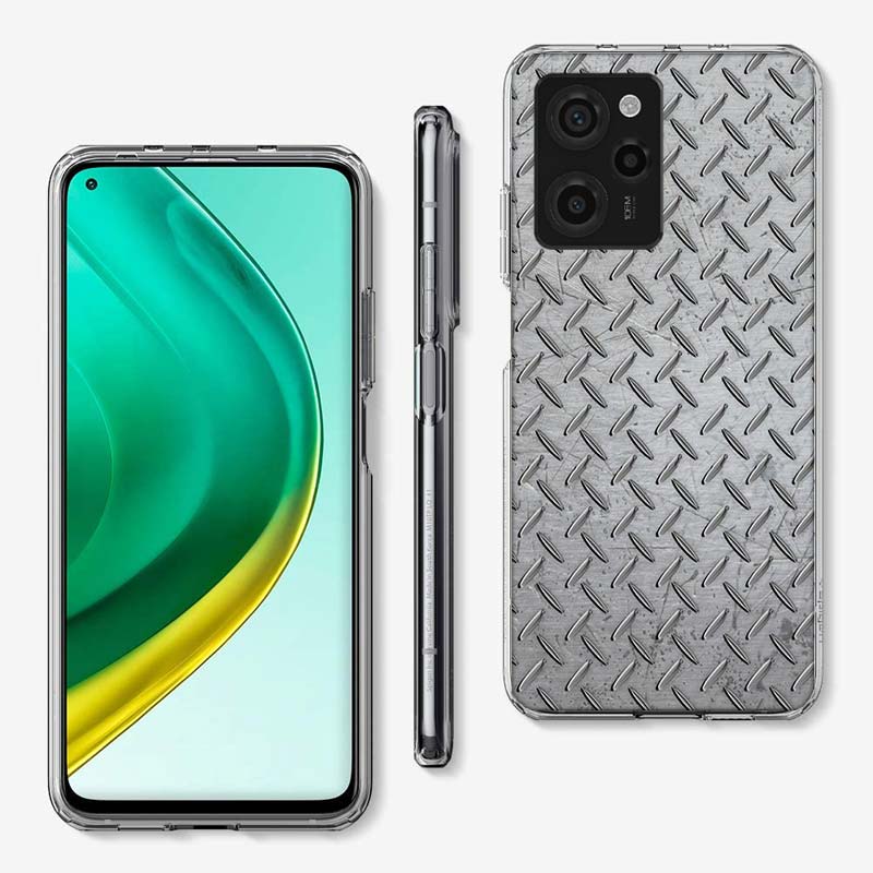 Brushed Metal Texture Steel Print Cover Phone Case For Xiaomi Poco M8 M7 M6 M4 M3 X7 X6 X4 Pro F7 Ultra M5S Mi 14 14T 15 15T 12T