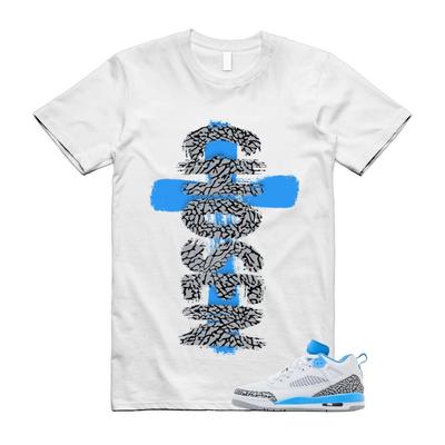 Spizike UNC University Blue White Wolf Grey Anthracite Low Mens Kids T Shirt Match CHOSEN
