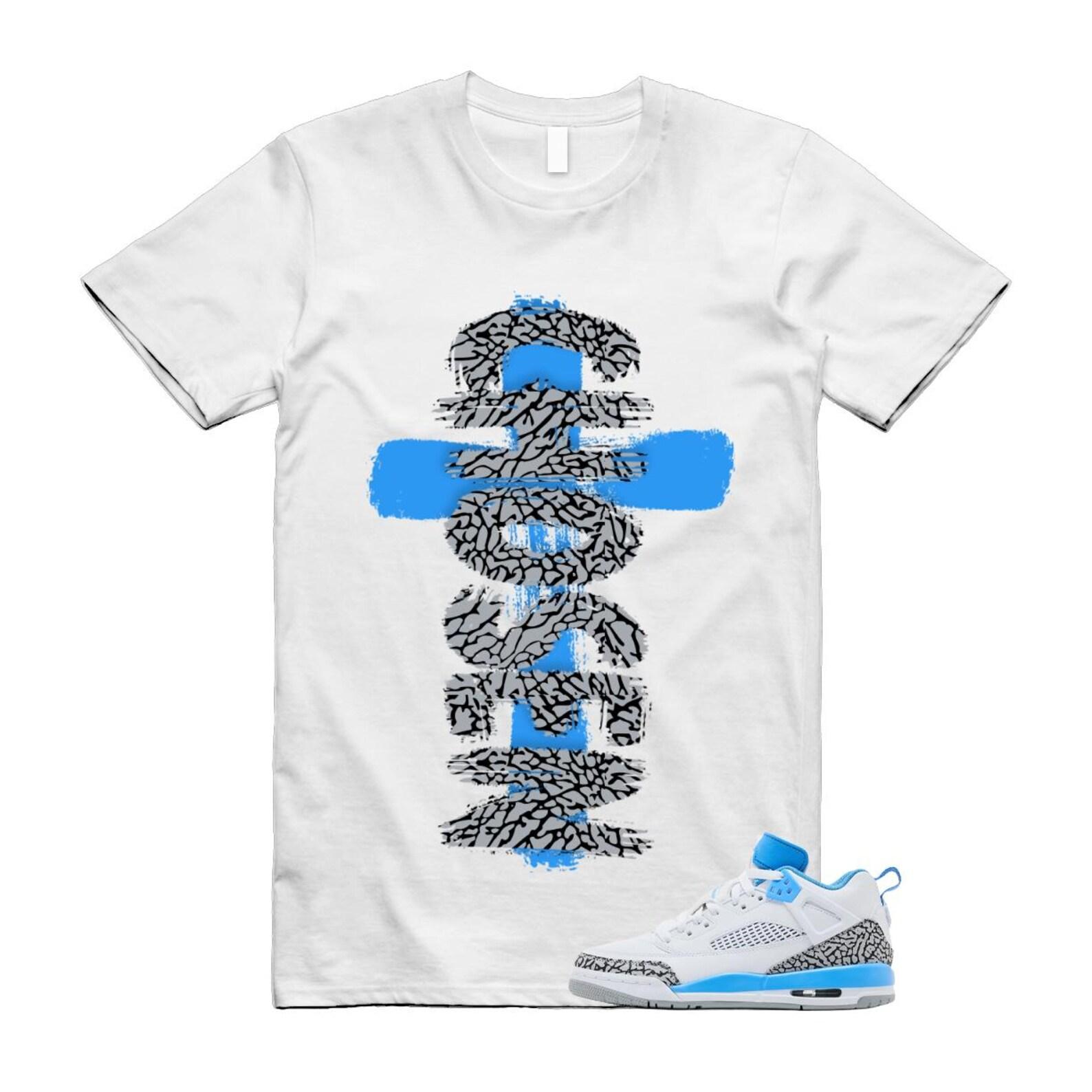 Spizike UNC University Blue White Wolf Grey Anthracite Low T Shirt Match CHOSEN S