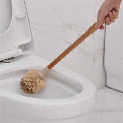 Multi-function Toilet Cleaning Brush Wood Color Toilet Brush Scrubber Bathroom Non-dead Angle Wc Kitchen Cleaning Brush