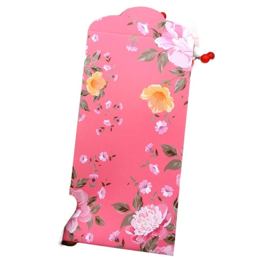 

Flower Red Pocket Best Wishes Hong Bao Elegant Blessing Bag Party Gifts F03