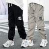 Frühling Herbst Junge Lässige Cargohosen Briefdruck Locker Sport Hosen Für 5 6 8 10 12 14 Jahre Teenager Jungen Baumwollhosen