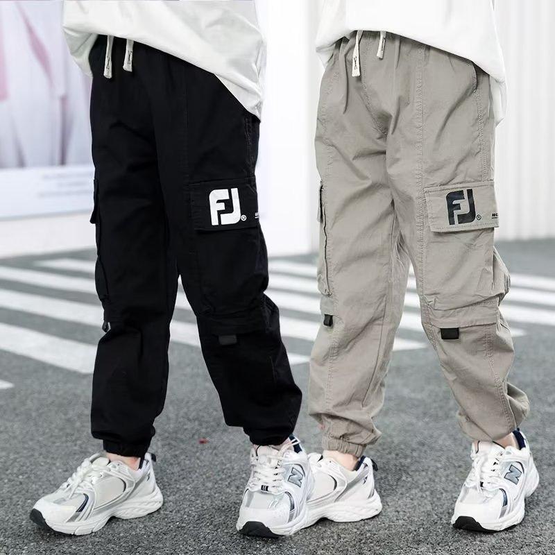 Frühling Herbst Junge Lässige Cargohosen Briefdruck Locker Sport Hosen Für 5 6 8 10 12 14 Jahre Teenager Jungen Baumwollhosen