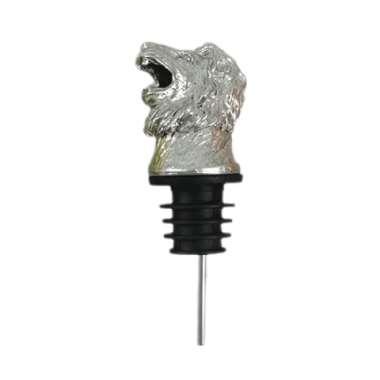 Decorative Animal Head Shaped Wine Pourer Universal Wine Mouth Liquor Bottle Stopper Supplies Zinc Alloy Wine Accessory