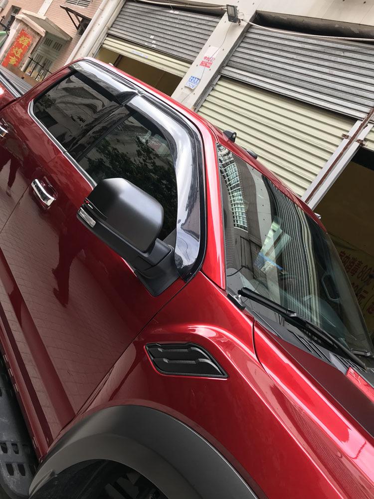Ford Raptor F150 Injection Molded Rain & Sun Visor: Thickened, Widened Full Coverage Door & Window Shield