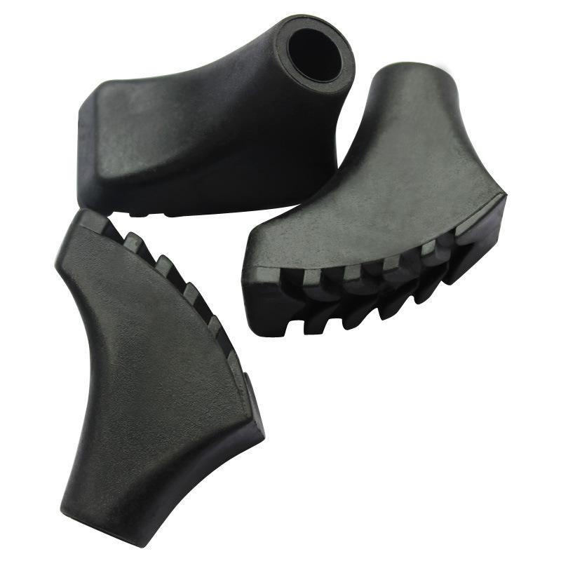 Universal Trekking Pole Rubber Tips and Small Round Heads