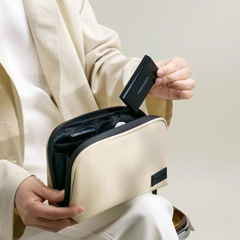Efficient Storage Pouch for USB Cables Power Bank Durable Electronics Organizer