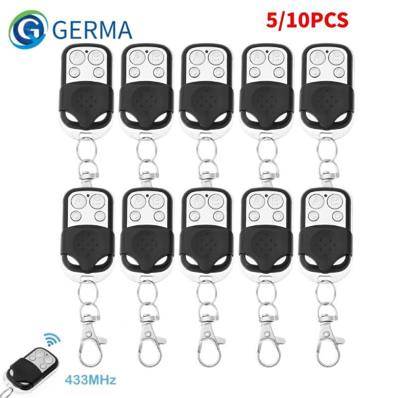 Universal 433MHz Remote Control Cloner 4 Button Garage Door Gate Opener 5pcs Set
