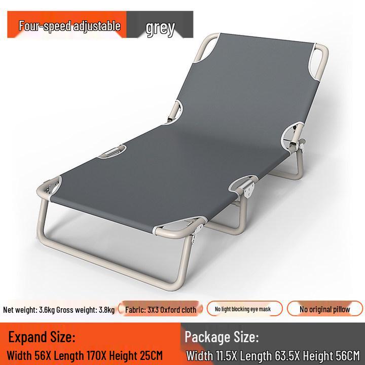 Multipurpose Folding Recliner: Single Bed for Home, Office or Camping