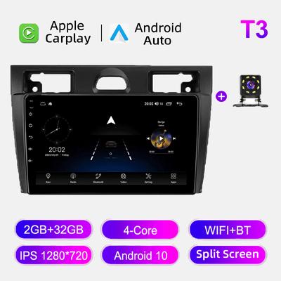 Car Radio Android Auto Carplay For Ford Fiesta Mk VI 5 Mk5 2002-2008 Multimedia Player Head Unit Stereo GPS Navigation BT WIFI 2+32GB