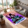 Lewis Hamilton Kristall-Samt-Teppich, Personalisierte rutschfeste Fußmatte mit individuellem Namen für Heimdekoration Geschenk