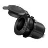 12V/24V Waterproof Cigarette Lighter Socket – Universal Power Outlet Adapter for Marine, Truck, RV, ATV w/Wire D5