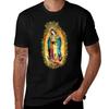 Unsere Liebe Frau von Guadalupe Mexikanische Jungfrau Maria Azteken Mexiko T-Shirt Grundlegendes Alltagsoutfit Kurzarm-T-Shirt