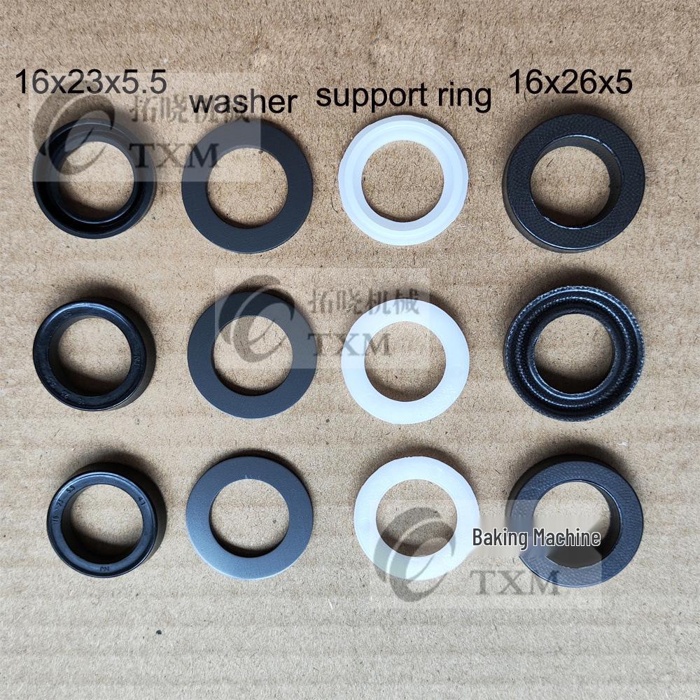 Kit di sigillatura e riparazione per idropulitrice ad altissima pressione: Testa Pompa, Morsetto, Panno, Stantuffo in Gomma e Paraolio
