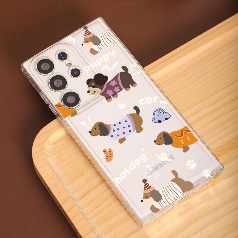 Dachshund Dog Samsung S11ultra Mobile Phone Case GalaxyS11ultra Transparent S11 Soft A11/a11