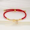 Fashion Alphabet Hand Jewelry With Heart Design Adjustable Stainless Steel For Casual Wear