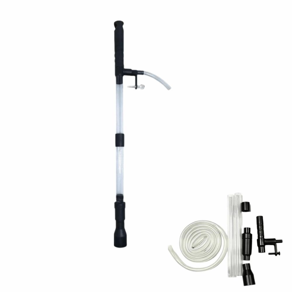 Manual Aquarium Water Changer Detachable Powerful Suction Gravel Cleaner Extension Tube Sand Washer Gravel Cleaning