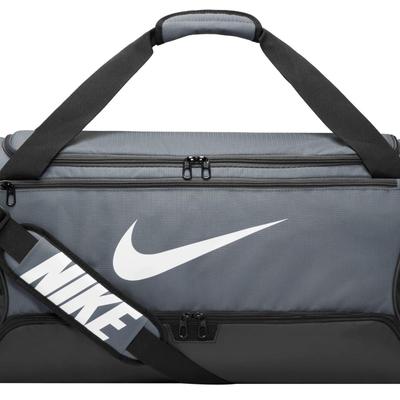 Nike Brasilia 9.5 Training Duffel Medium 60L Bag Iron Grey/Black/White Casual DH7710-068