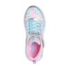 Skechers S-Lights Fashion Comfortable Versatile Simple Low-Top Kids Casual Shoes Kids Sneaker Silver Blue 303063L-SMLT