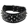 Black Dog Collar Durable Cat Dog Collars Mushroom Rivet Pet Collar  Dog