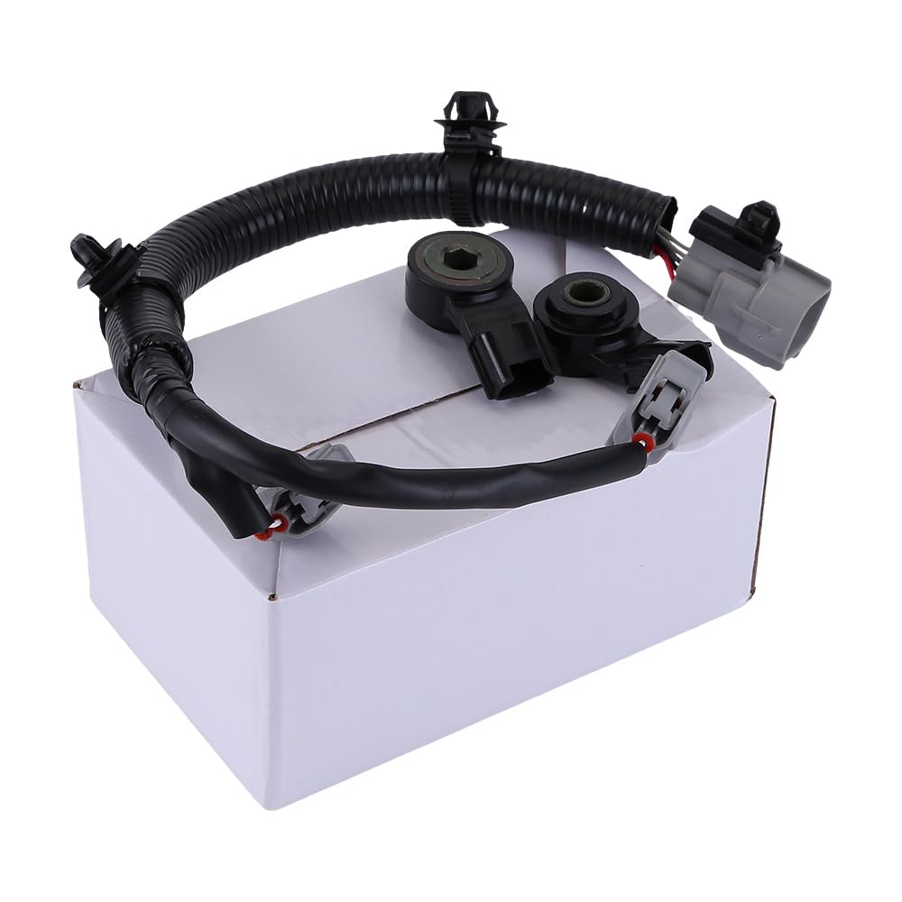 2Pcs Knock Detonation Sensors with Harness Wire Compatible for 4Runner Tundra Tacoma FJ Cruiser Knock Sensor and Harness Kit Replaces 822190C010