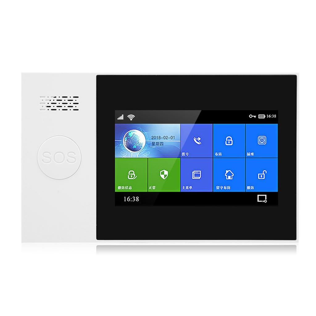 4.3in Full Touch Color Screen WiFi GSM GPRS Wireless Anti Theft Alarm APP Remote Control Smart