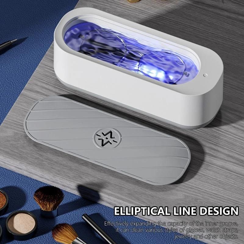 2025 J0MB Tragbares Ultraschallreinigungsgerät für Brillen, Schmuck und Zahnprothesen