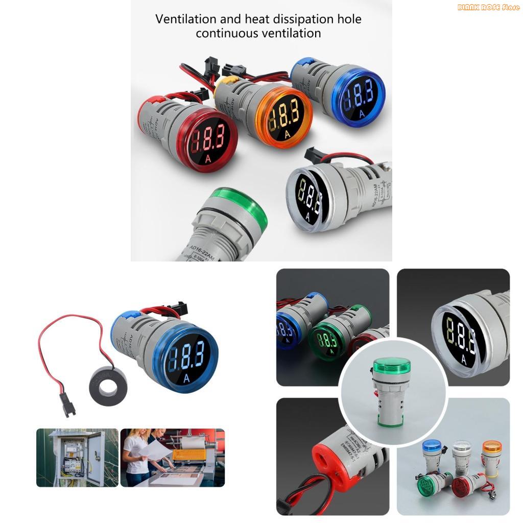 K1AE Round LED Display Current Ampermeter Voltmeter Ammeter Digital Current
