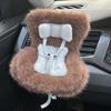 La-bubu Car Seat with Soft Furry Cushion for 10-17cm Dolls, La-bubu Accessories, Car Air Vent Decor, Includes Seat Leg for Desktop Display