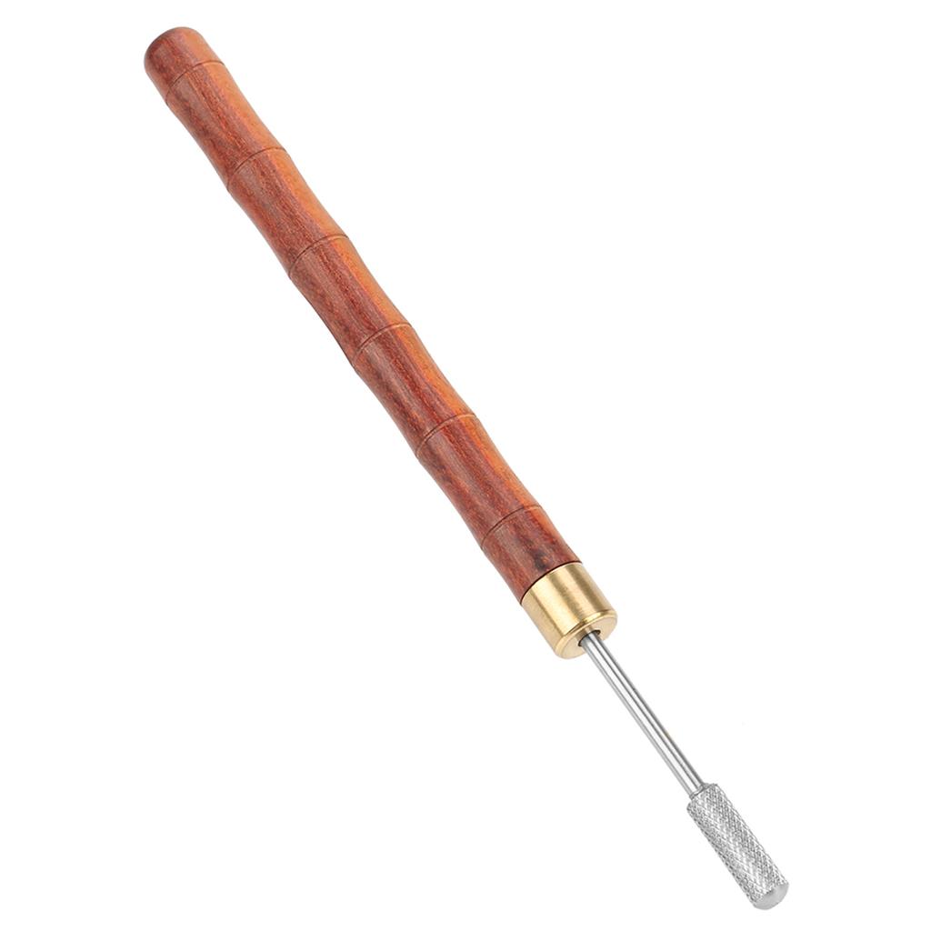 Sandalwood Handle Stainless Steel Top Edge Dye Roller Oil Pen Belt Finisher Leather DIY Craft