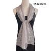 Soft Small Long Scarf Spring Summer Women Lace Shawl Sweet Thin Silk Scarf  Neck Protection
