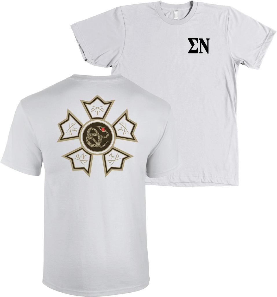 Sigma Nu Fraternity Bella + Canvas Shirt Sig Nu Membership Badge - NEW