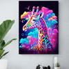 Frame Giraffe Diy Paint By Numbers Kits Animals Modern Acrylic Paint On Canvas For Adults Handpainted Numbers Painting For Home Decors 40x50cm