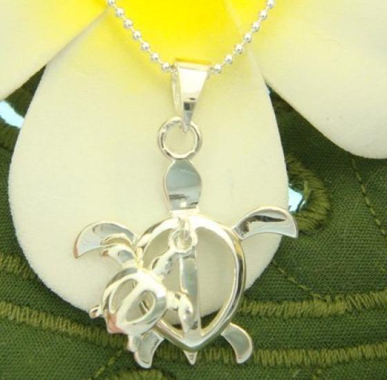 Hawaiian Jewelry [LocoMocoAloha] Necklace Pendant Honu Swing Turtle [Authentic] Jewelry