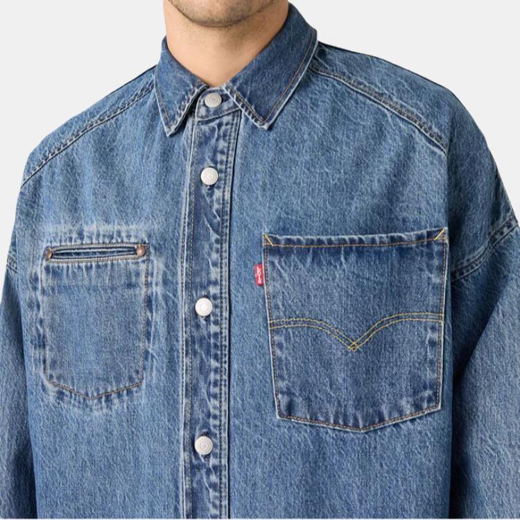 Levis Comfortable Versatile Casual Fashion Loose Denim Jacket Men Jackets 003M1-0001